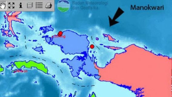 Manokwari Bergetar,  Gempa Bumi Magnitudo 4,4 Terjadi Sabtu Malam