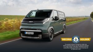 Van Listrik Kia PV5 Cargo Tembus Rekor Guinness untuk Jarak Tempuh Terjauh