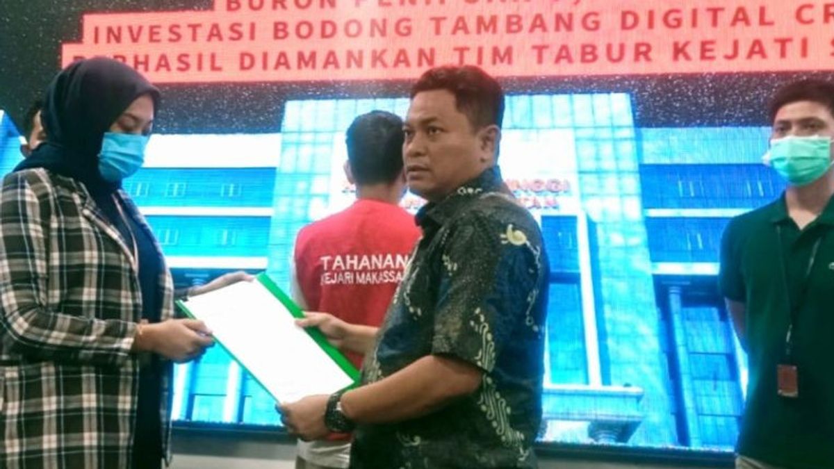    Buronan Kasus Investasi Bodong Kripto Rp5,9 Miliar Ditangkap Kejati Sulsel