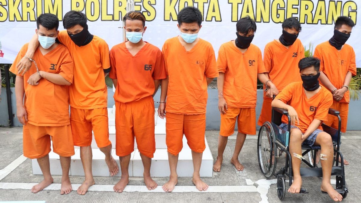 2 Motorcycle Theft Gangs In Tangerang Arrested, 8 Suspects With 3 On The Wanted List