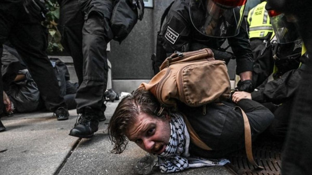 74 Palestinian Supporters Arrested At The Democratic National Convention In The US