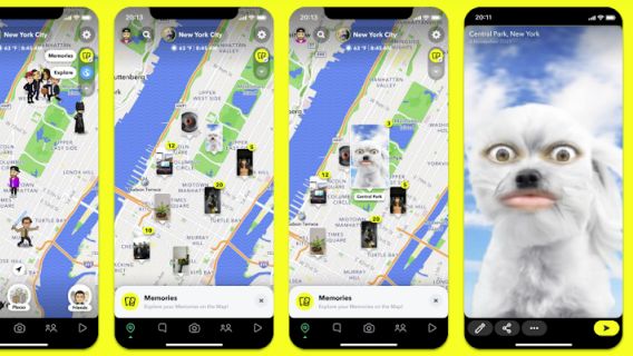 Snapchatはスナップマップに新しい機能を提示し、ユーザーをノスタルジックにします