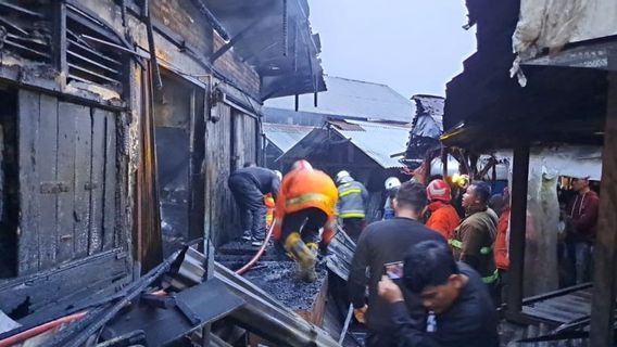 Fire 10 Kiosks In Bukittinggi, Temporary Losses Rp800 Million