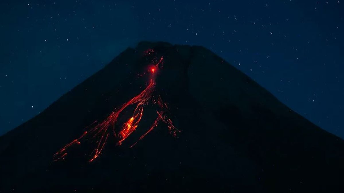 Info Gunung Merapi: Guguran Lava Pijar Meluncur 24 Kali ke Barat Daya