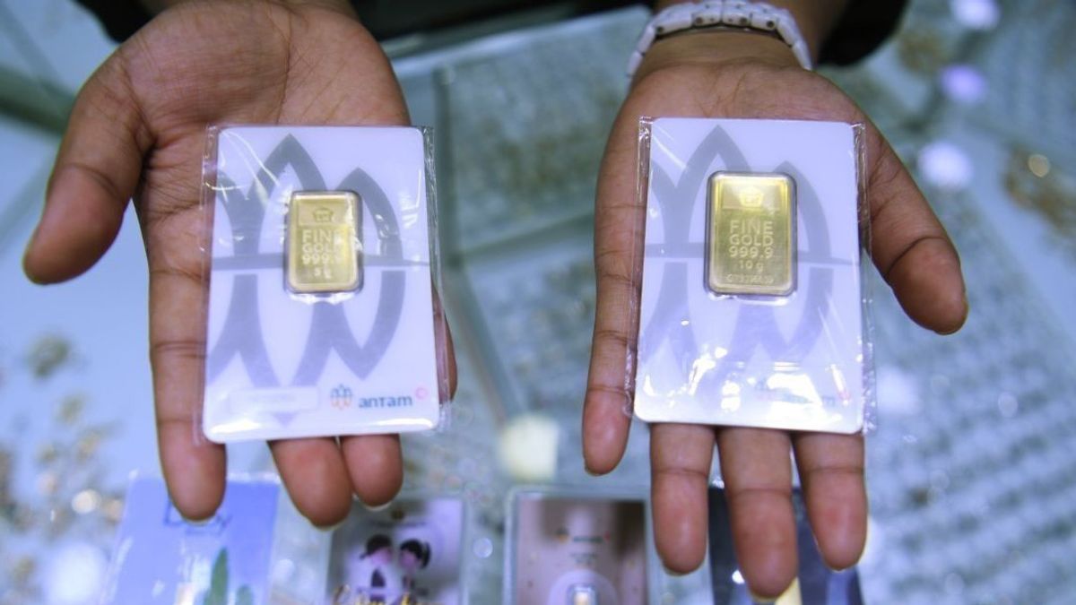 Antam's Gold Price Drops IDR 8,000 To IDR 1,401,000 Per Gram On Weekend