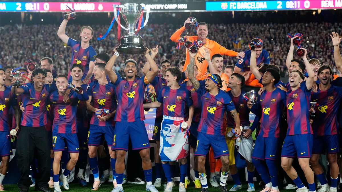 Kalahkan Real Madrid di El Clasico, Barcelona Juara La Liga Spanyol