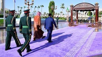 プラボウォ大統領がジッダのアルサラーム宮殿でムハンマド・ビン・サルマーン皇太子に挨拶