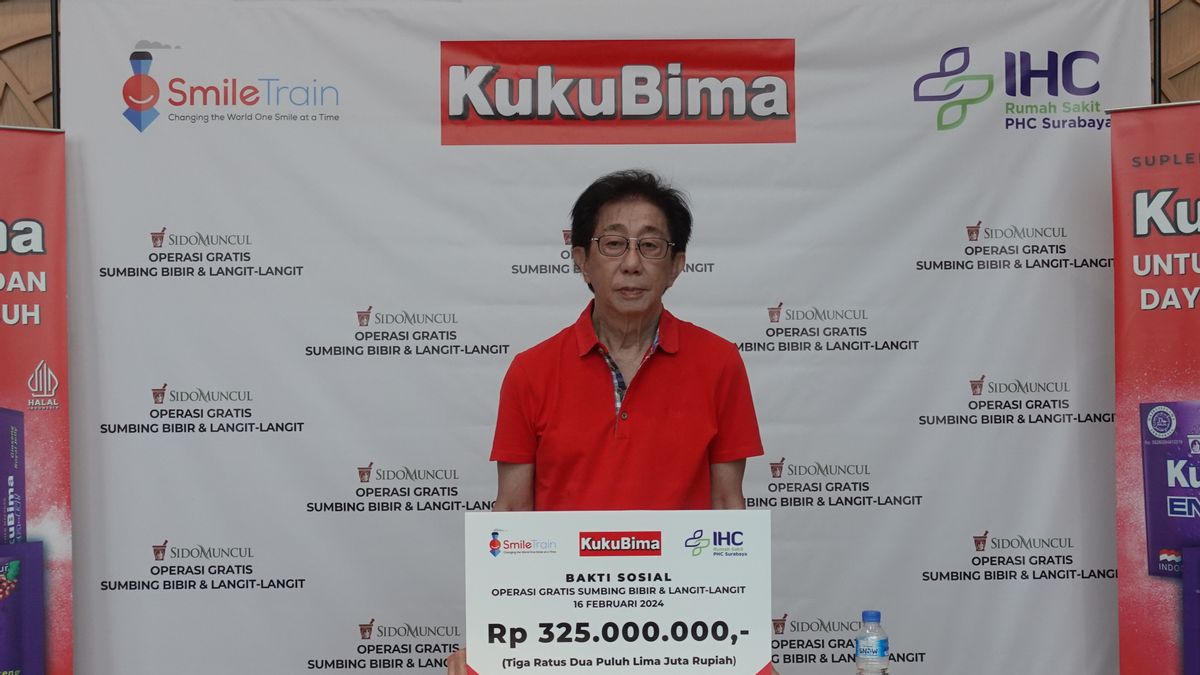 Sido Apparaît Gandeng Smile train Indonésie, fournit une aide à 50 lèvres soumises à Surabaya