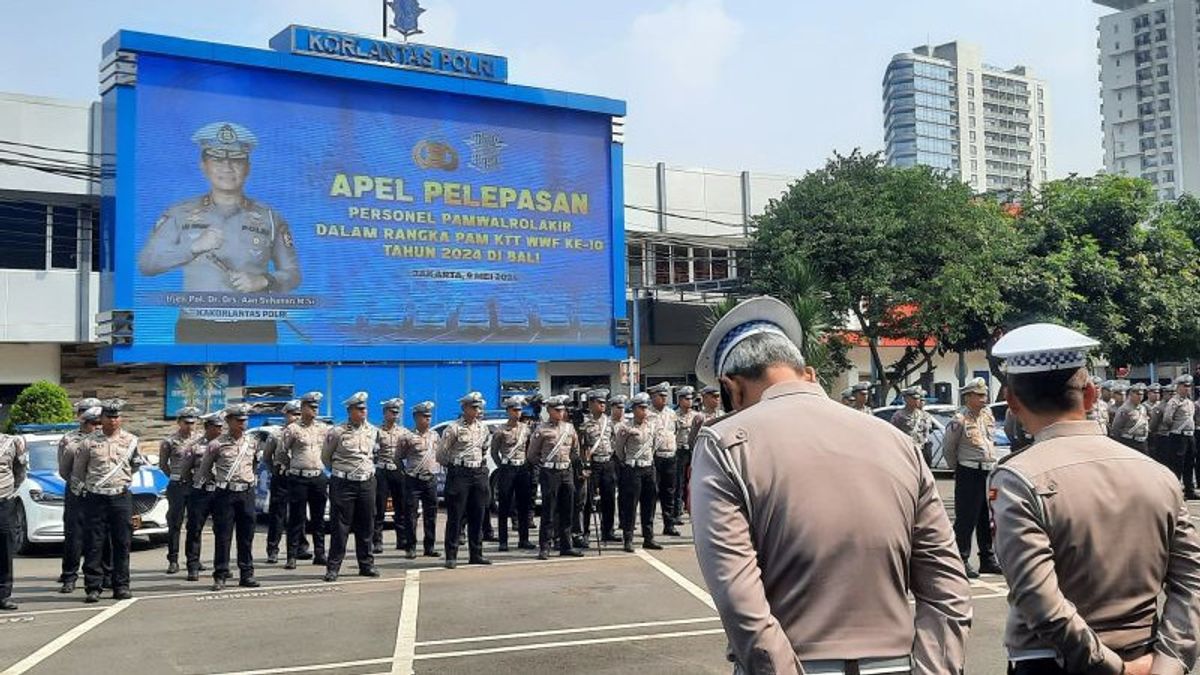 1.532 Personel BKO Korlantas Diberangkatkan ke Bali Bantu Pengawalan World Water Forum