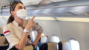 The Beauty Of Luna Maya When She Becomes A Flight Attendant, Makes Passengers Happy And Feels Lucky