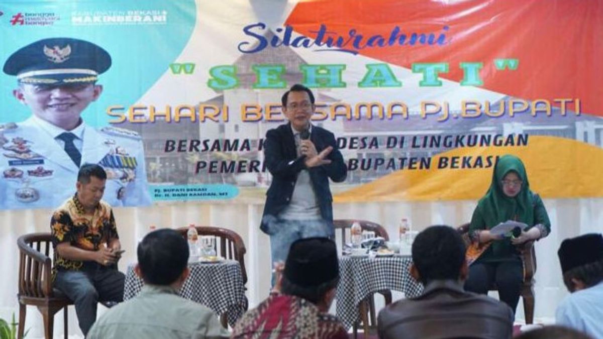 Bekasi Regency Government Orders The Village Head To Accelerate Infrastructure Improvements