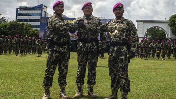 Pimpin Sertijab Dankormar, KSAL Yudo Margono: Marinir Harus Besar, Miliki Peralatan Tempur yang Canggih