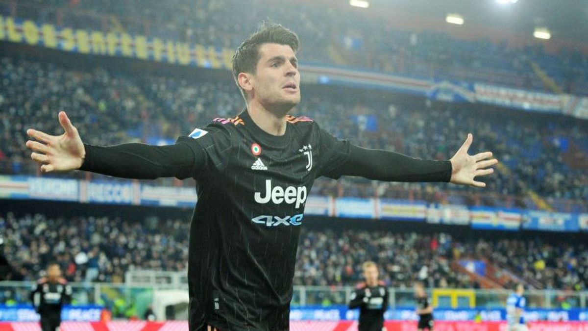 Dua Gol Alvaro Morata Bantu Juventus Pastikan Tiga poin di Kandang Sampdoria