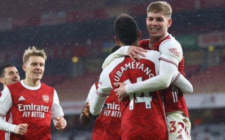 Kembali ke Starting XI, Aubameyang Torehkan Hat-trick Pertama di Liga Premier