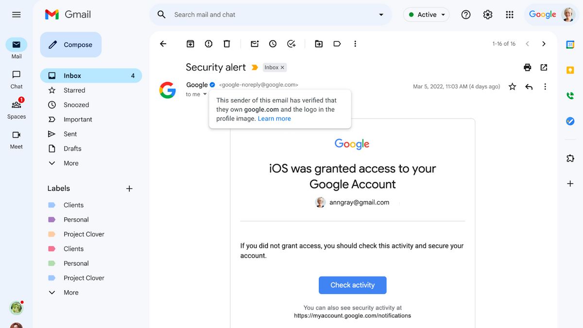 Google Mulai Luncurkan Centang Verifikasi untuk Gmail