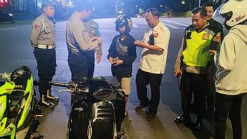 騒々しい排気ガスに対するボゴール警察の取り締まり、30台のオートバイを確保