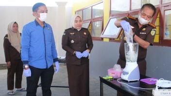 Dismantle Evidence Of Drugs, Bone Blender Prosecutor's Office Of Sabu, Marijuana And Gorilla Tobacco