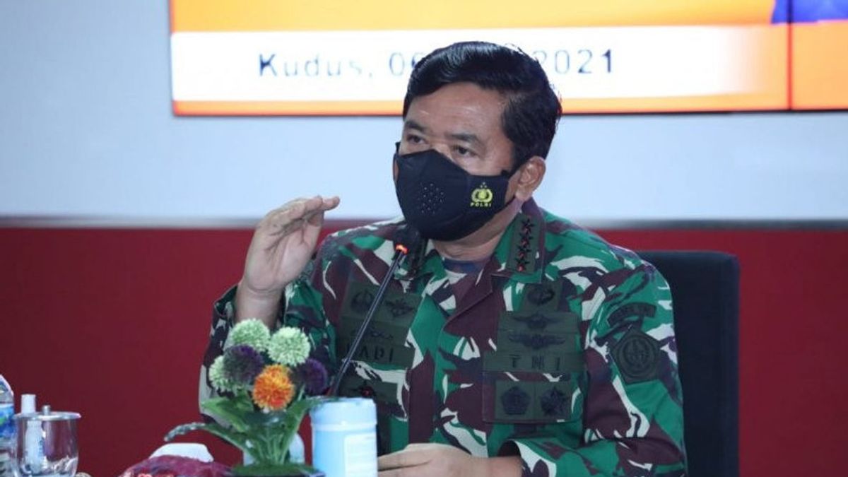 Asked About Hadi Tjahjanto's Chance To Enter The Cabinet After Retiring As TNI Commander, Moeldoko: Wait