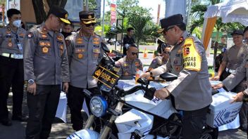 Police Check Readiness of Electric Vehicles for Security G20 Bali Summit