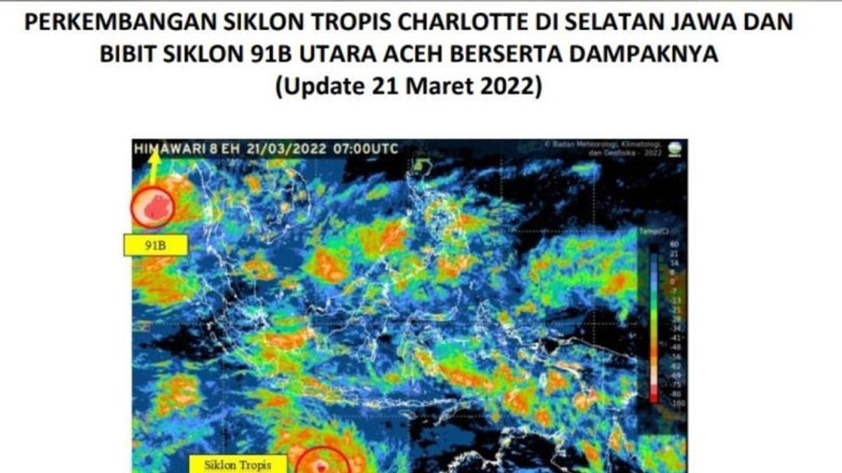 BMKG: Tropical Cyclone Charlotte Is Going Away From Indonesia