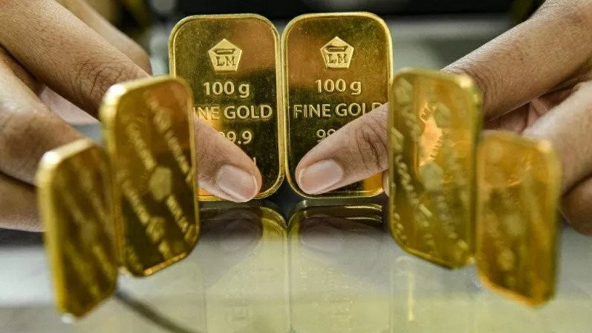 Antam Gold Price下跌5,000印尼盾至每克1,410,000印尼盾