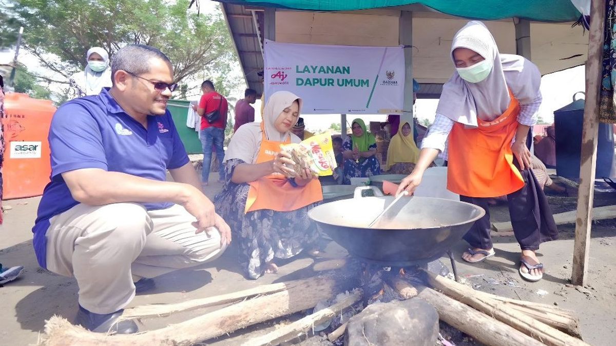 Baznas dan Ajinomoto Bangun Dapur Umum untuk Warga Terdampak Bencana Sumatera
