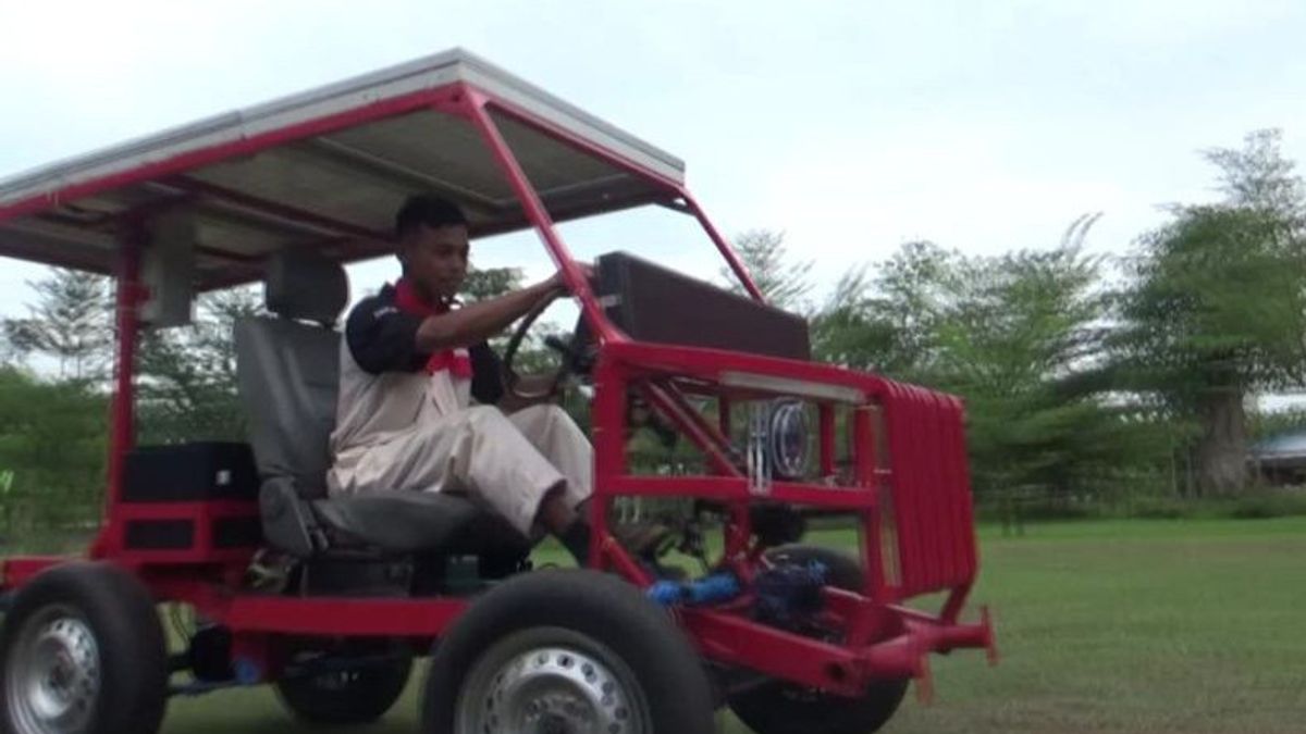 Ramai Pengembangan Kendaraan Listrik, Pelajar SMK di Jombang Bikin Mobil Bertenaga Surya