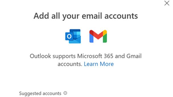 Cara menambahkan akun Gmail ke Outlook (foto: Microsoft) 