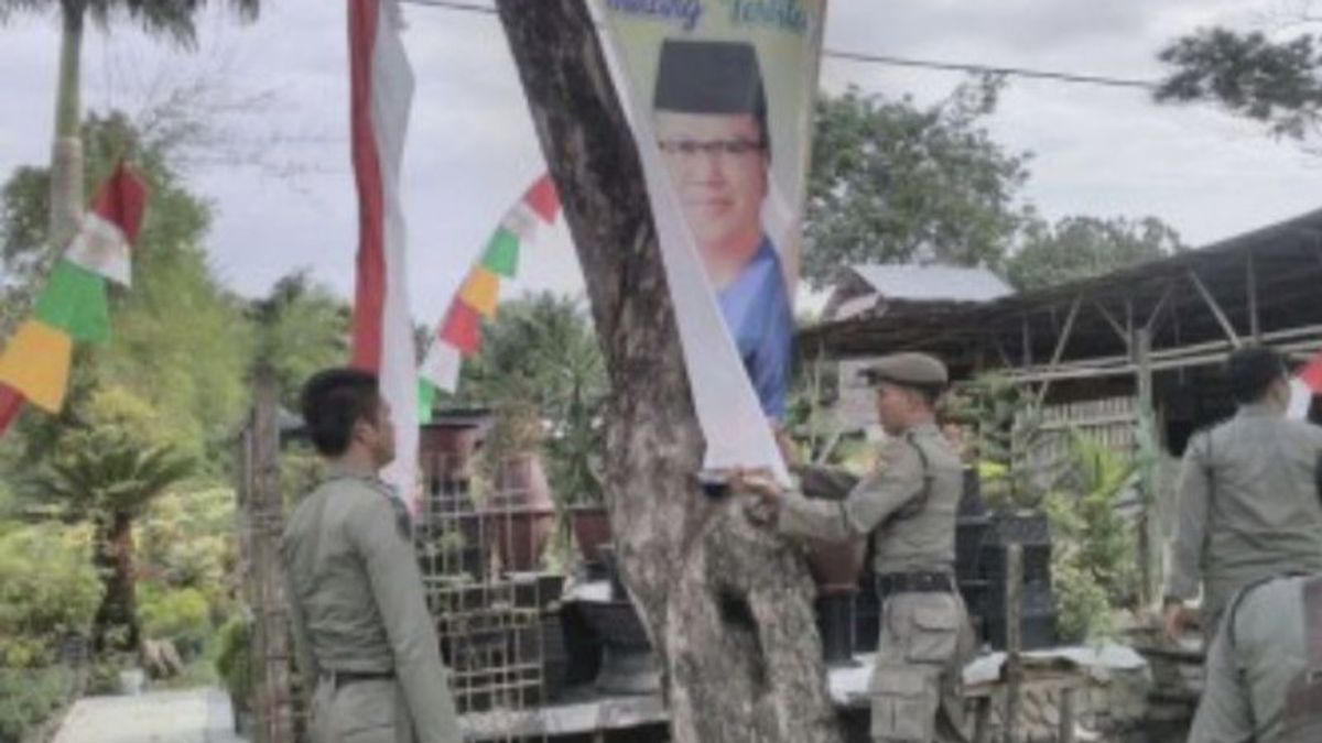 Parpol di Pekanbaru Tolong Tertibkan Para Bacaleg, APK Tak Boleh Dipaku di Pohon 