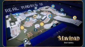 Joyeuses fêtes de Noël ! Le Bernabeu de Madrid est devenu un pays de merveilles d'hiver