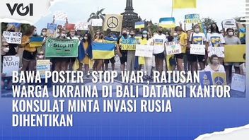 视频：乌克兰的俄罗斯冲突，数百名乌克兰人在巴厘岛抵达领事馆