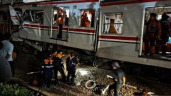Korlantas Polri: L'accident de train à la gare de Bekasi Timur a commencé avec un obstacle à la taxi électrique