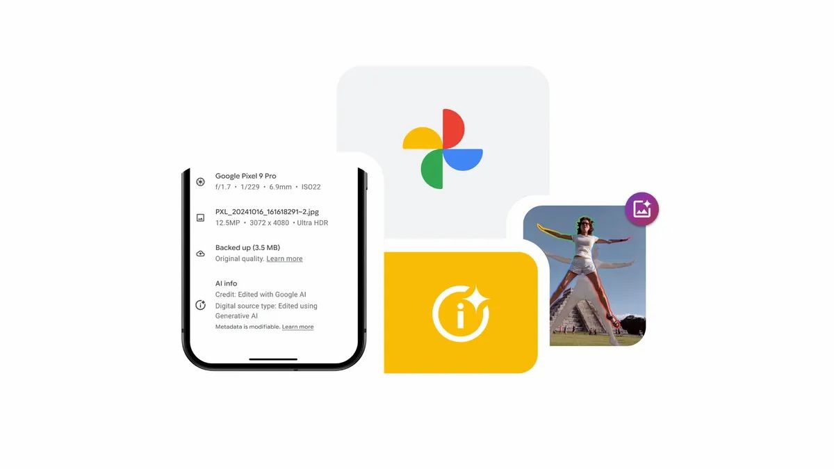 Google Photos renforce la transparence de l'édition de photos avec l'IA