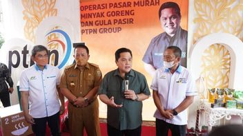 Held A Cheap Market In Lampung, Erick Thohir: BUMN Intervention To Balance The Prices Of Basic Materials