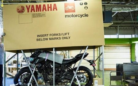 Yamaha Jepang Aplikasi Baja Daur Ulang Rendah Karbon untuk Kemasan Pengiriman Sepeda Motor