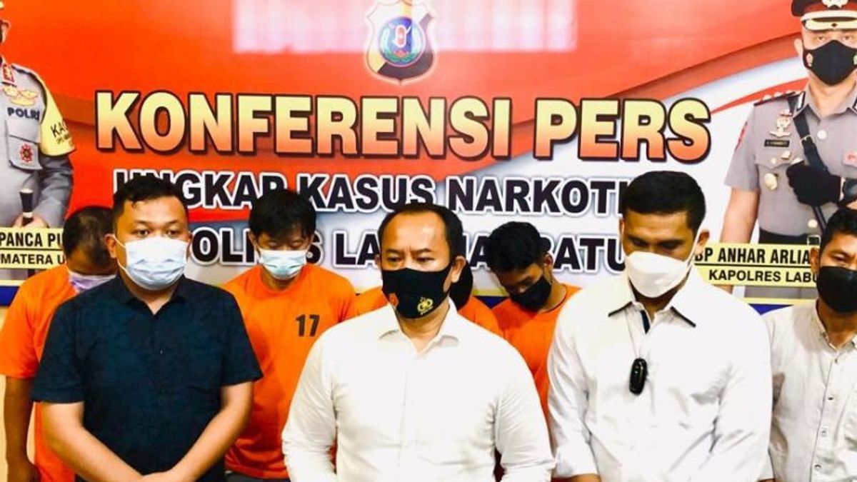 Pengedar Narkoba Aceh Diringkus di Labuhanbatu Sumut, 300gram Sabu Diamankan