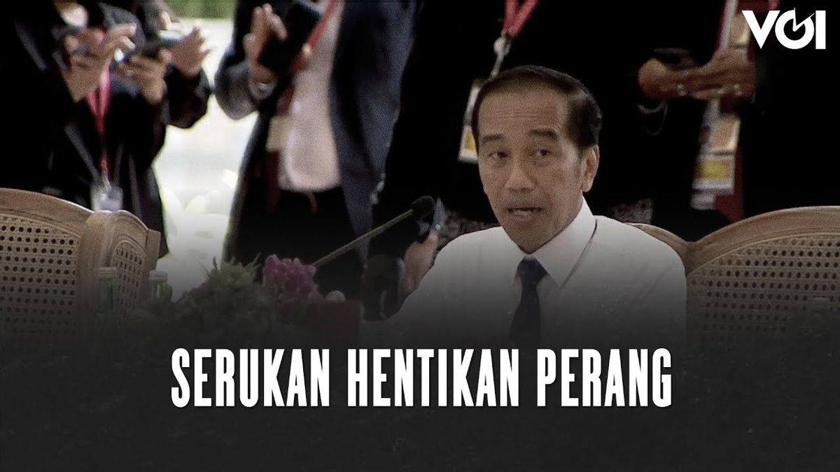 VIDEO: Presiden Jokowi Tegas Sampaikan Agar Peperangan Dihentikan