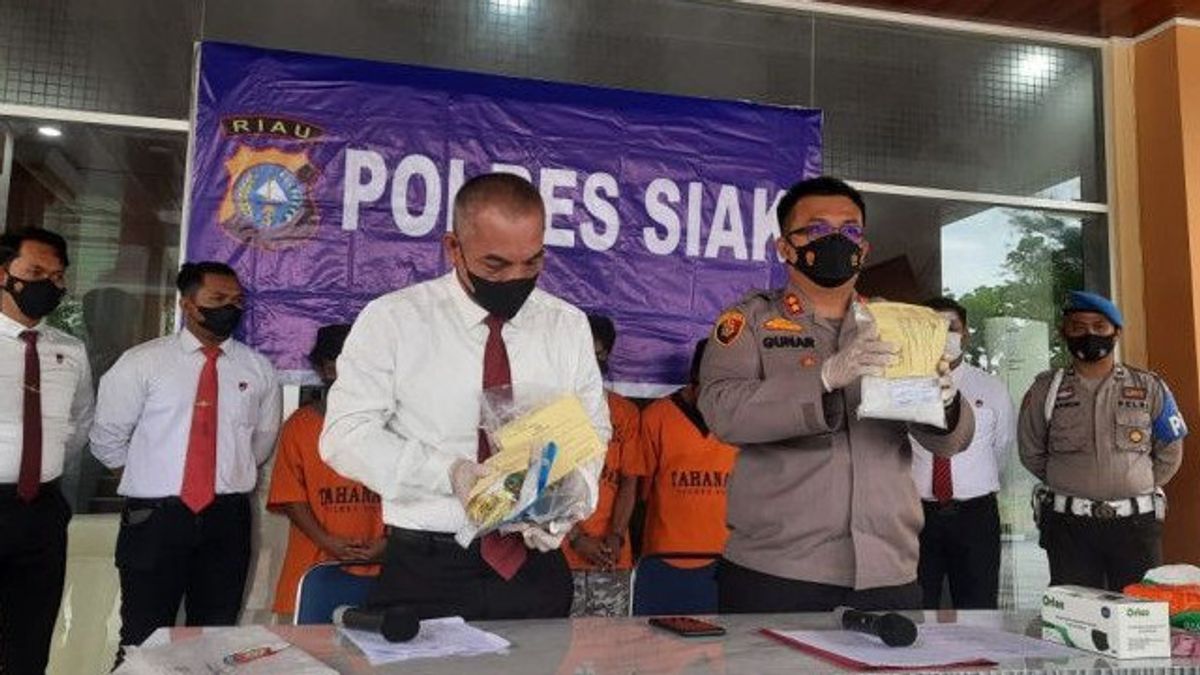 Siak Police Seized 921.79 Grams Of Sabu, 78 More Grams Already Used And Sold