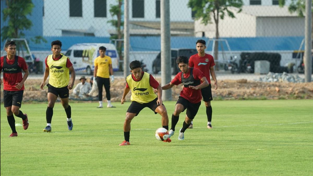 The U-22 National Team's Last Exercise Material Ahead Of Facing The Philippines At The 2023 SEA Games More To Taktikal