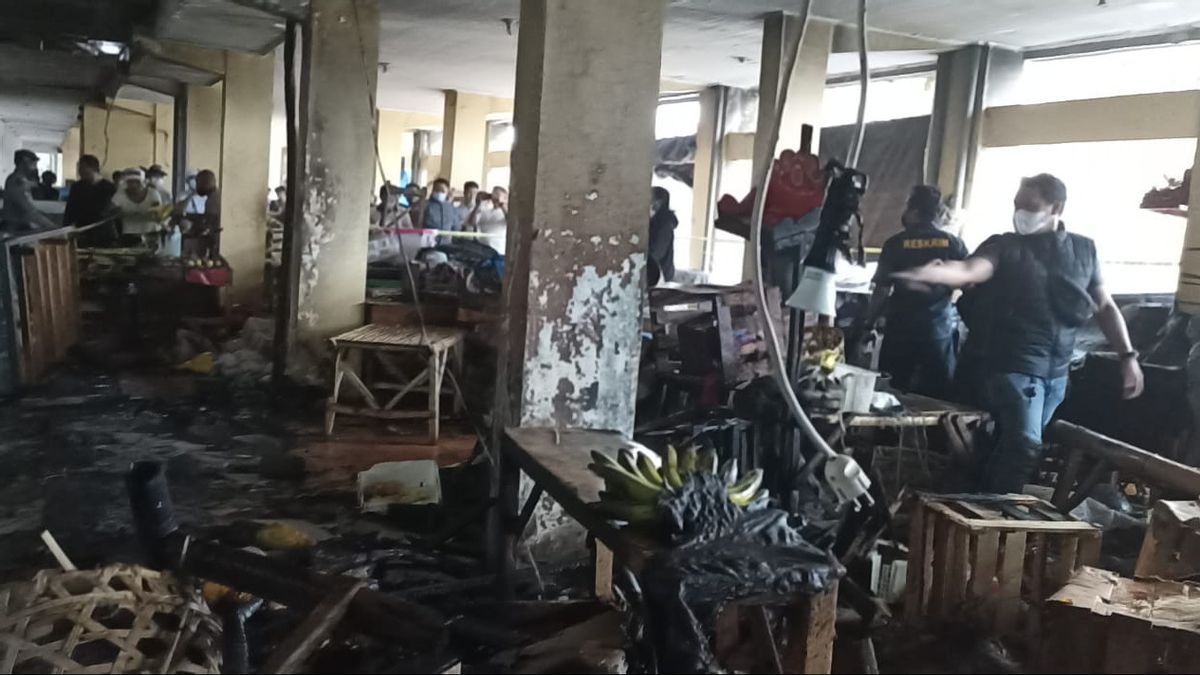 Kebakaran di Pasar Kidul Bangli, Kerugian Masih Didata