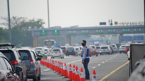 コントラフローが停止、KM 36-KM 70ジャカルタ - チカンペック有料道路ラマイスムーズ