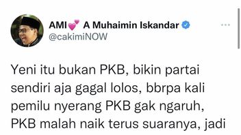 Sindirian Cak Imin untuk Yenny Wahid: Ngapain Ikut-ikut Ngatur PKB, Hidupin Aja Partaimu yang Gagal