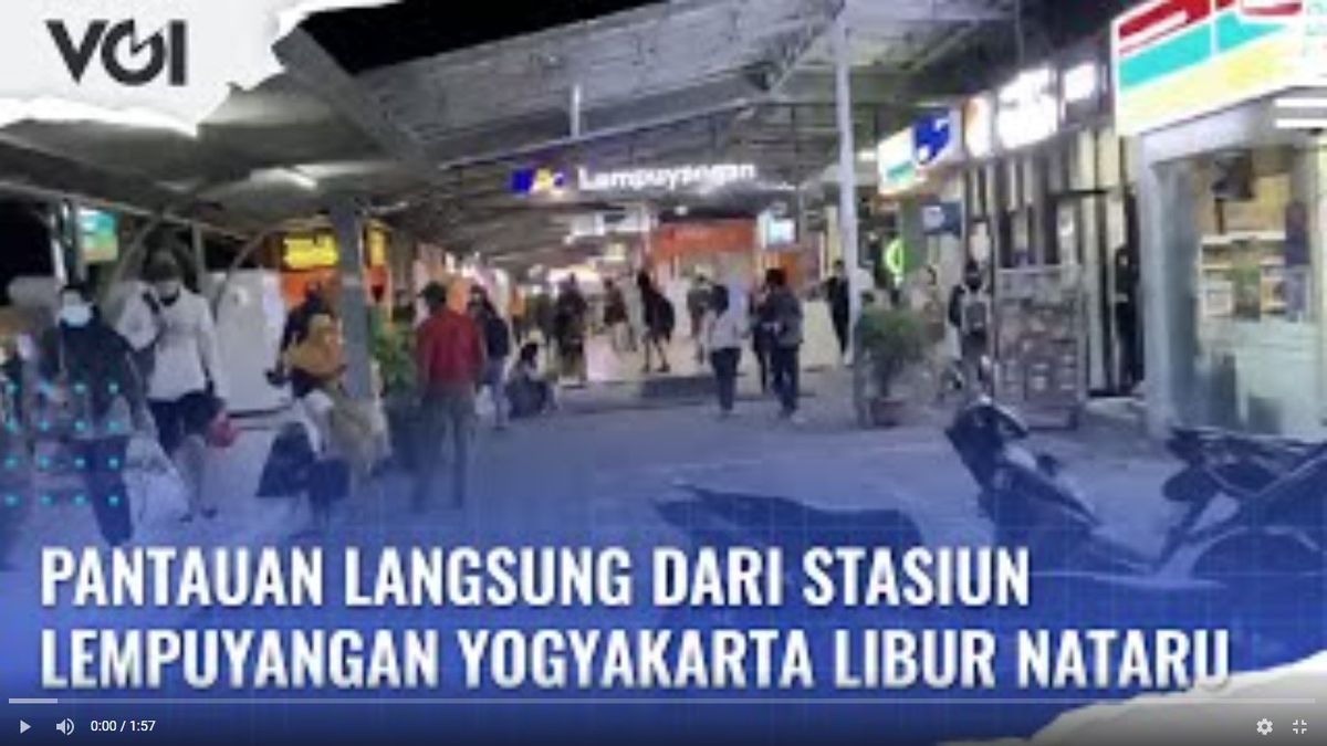 VIDEO: Pantauan Langsung dari Stasiun Lempuyangan Yogyakarta Libur Nataru