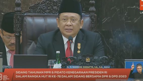 Ketua MPR di Sidang Tahunan: Siapapun Terpilih Jadi Presiden, Harus Lanjutkan Pembangunan Nasional