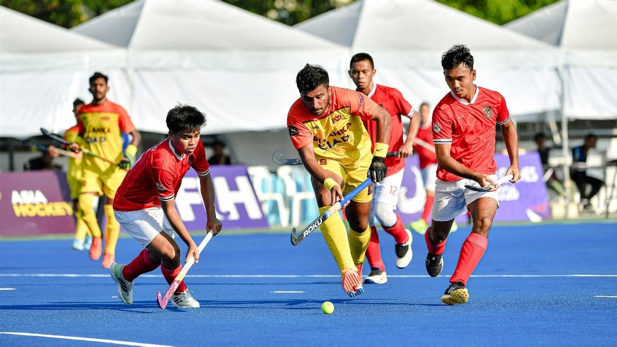インドネシア男子フィールドホッケーチームがスリランカに敗れ、3位争いへ
