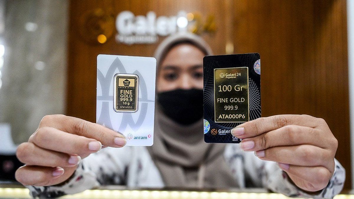 Gold Prices at Pegadaian Strengthen, Antam Products Touch Rp2,916 Million per Gram