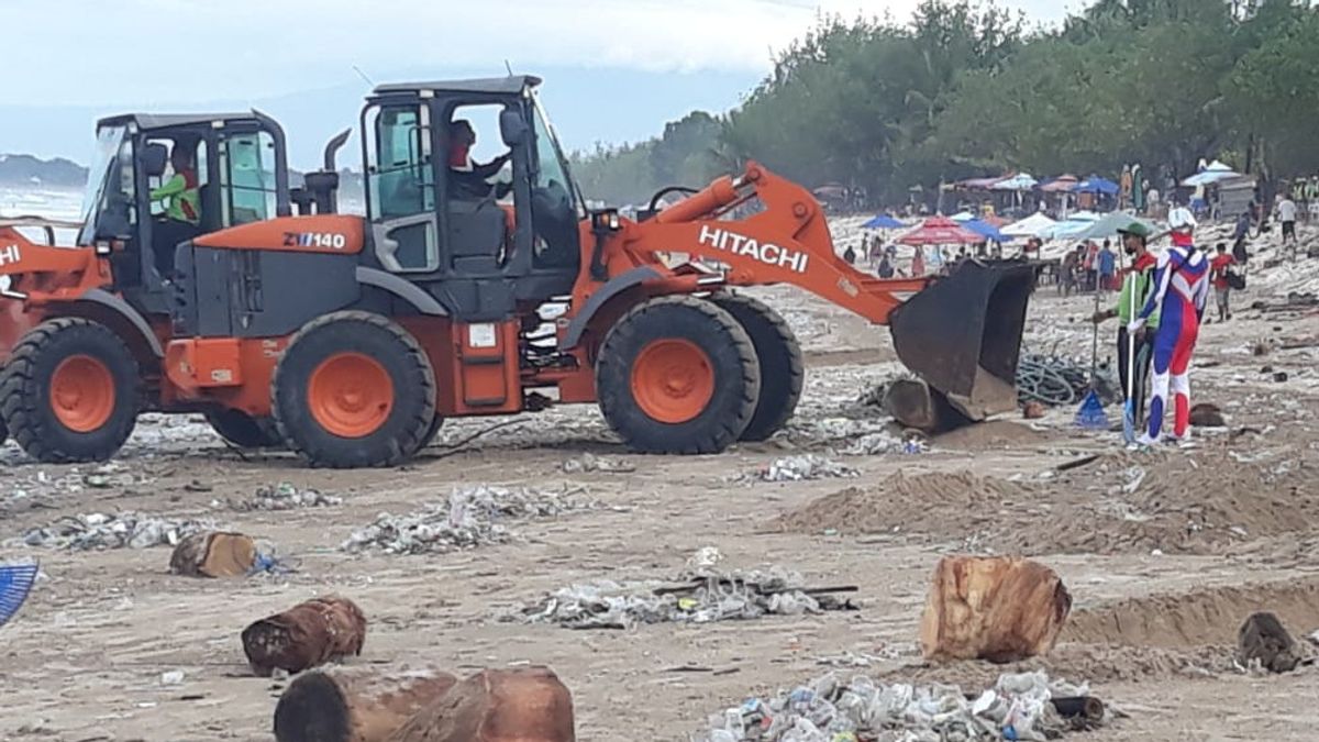 Sejak Oktober, Total 600 Ton Sampah Kotori Pesisir Pantai di Badung Bali 