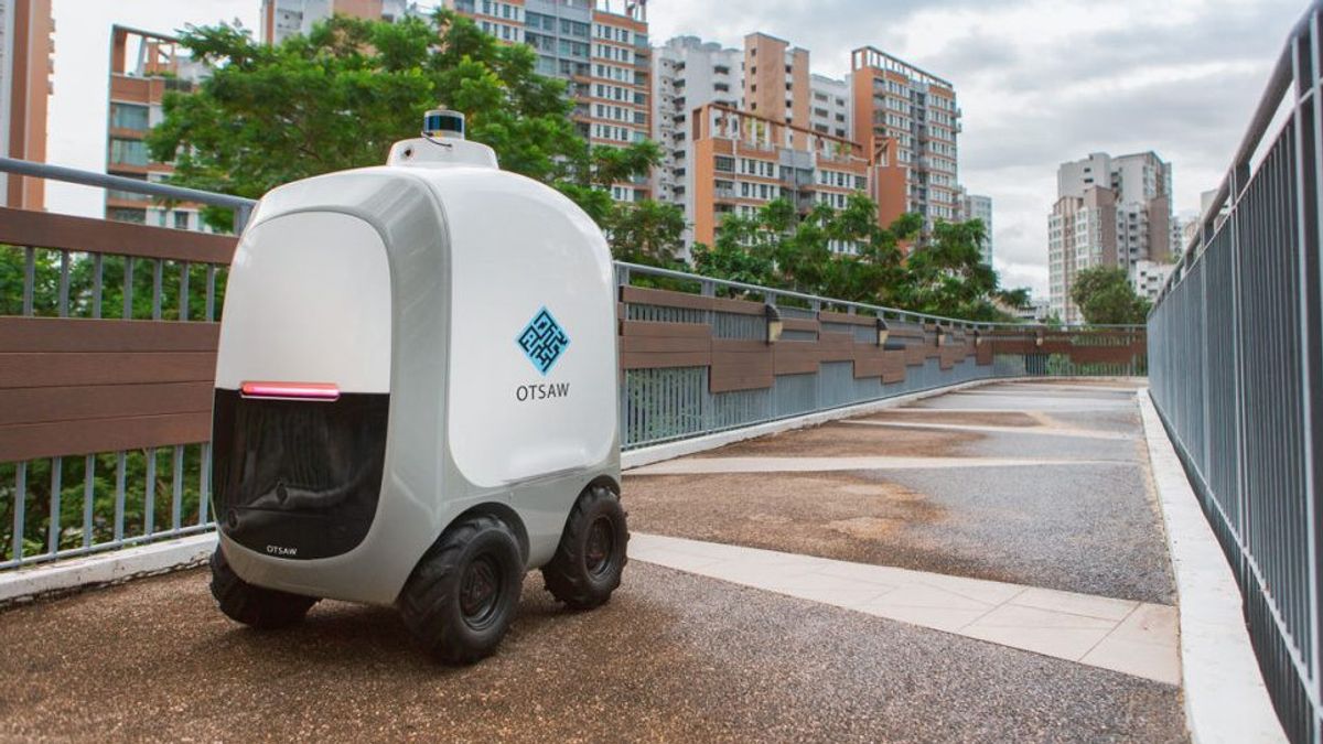 Singapura Uji Coba Layanan Robot Pengirim Barang untuk Kawasan Pemukiman
