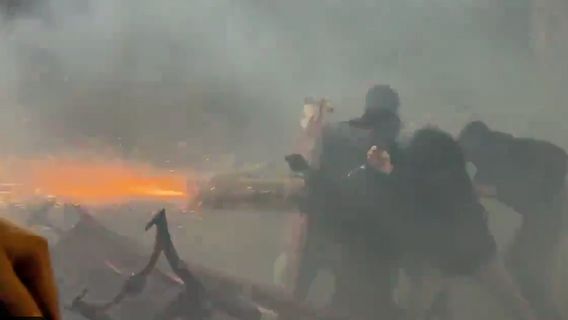 Clashes In Georgia, This Is The Appearance Of Automated Fire Flower Weapons Protesters Against Police