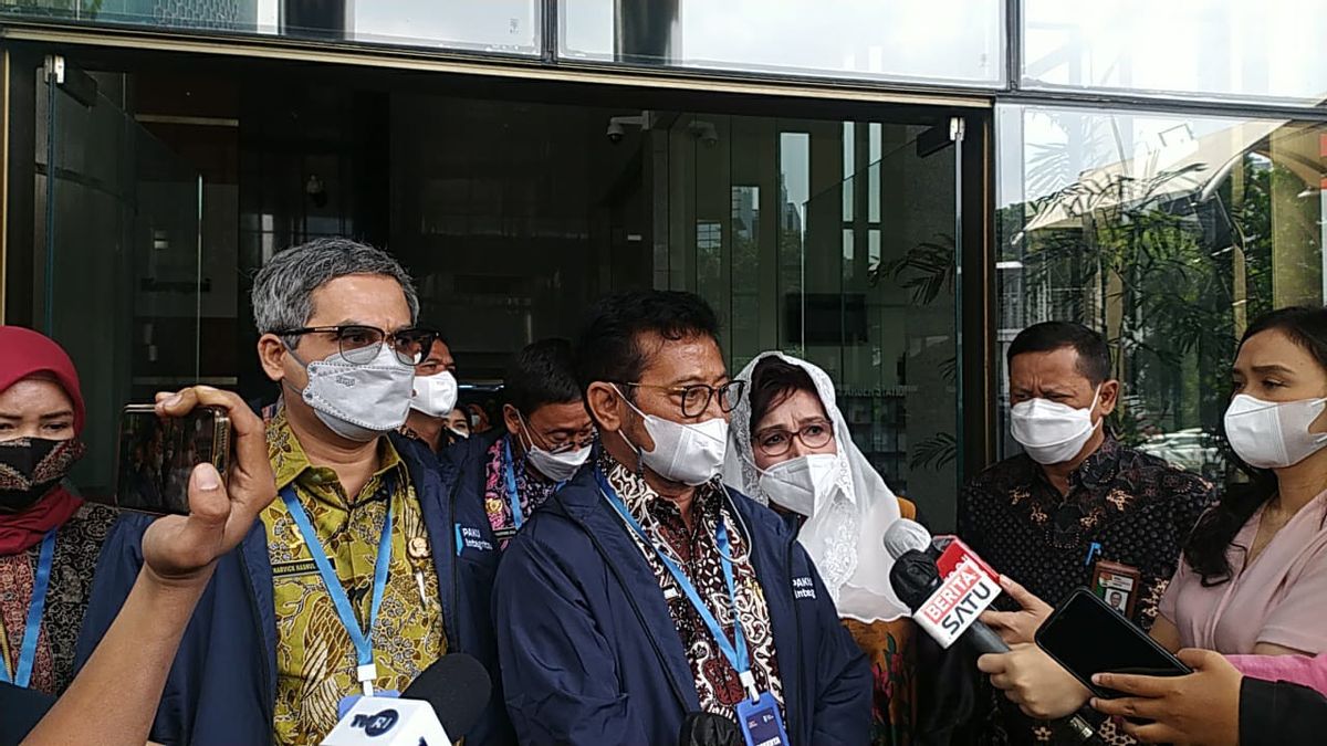Le Ministre De L’Agriculture Syahrul Yasin Limpo Et Sa Femme Sont Venus à KPK, Que S’est-il Passé?